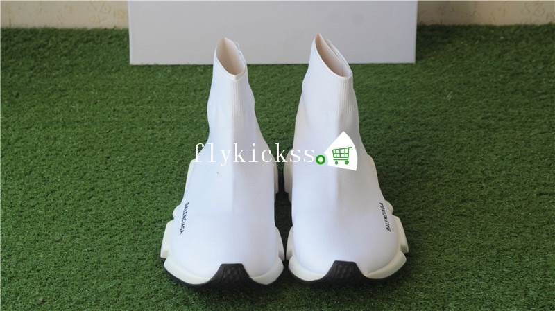 Balenciaga Speed Trainer White With Black Bottom